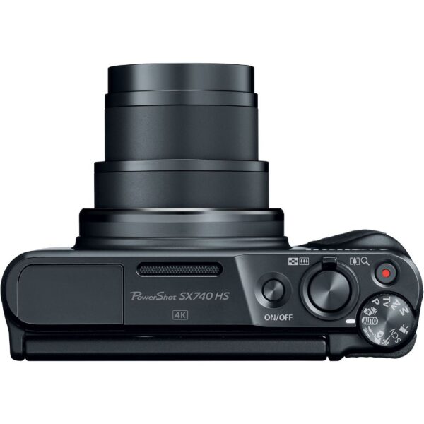 Canon PowerShot SX740 HS Digital Camera (Black) (2955C001) + 64GB 4K AOM Pro Kit - Image 2