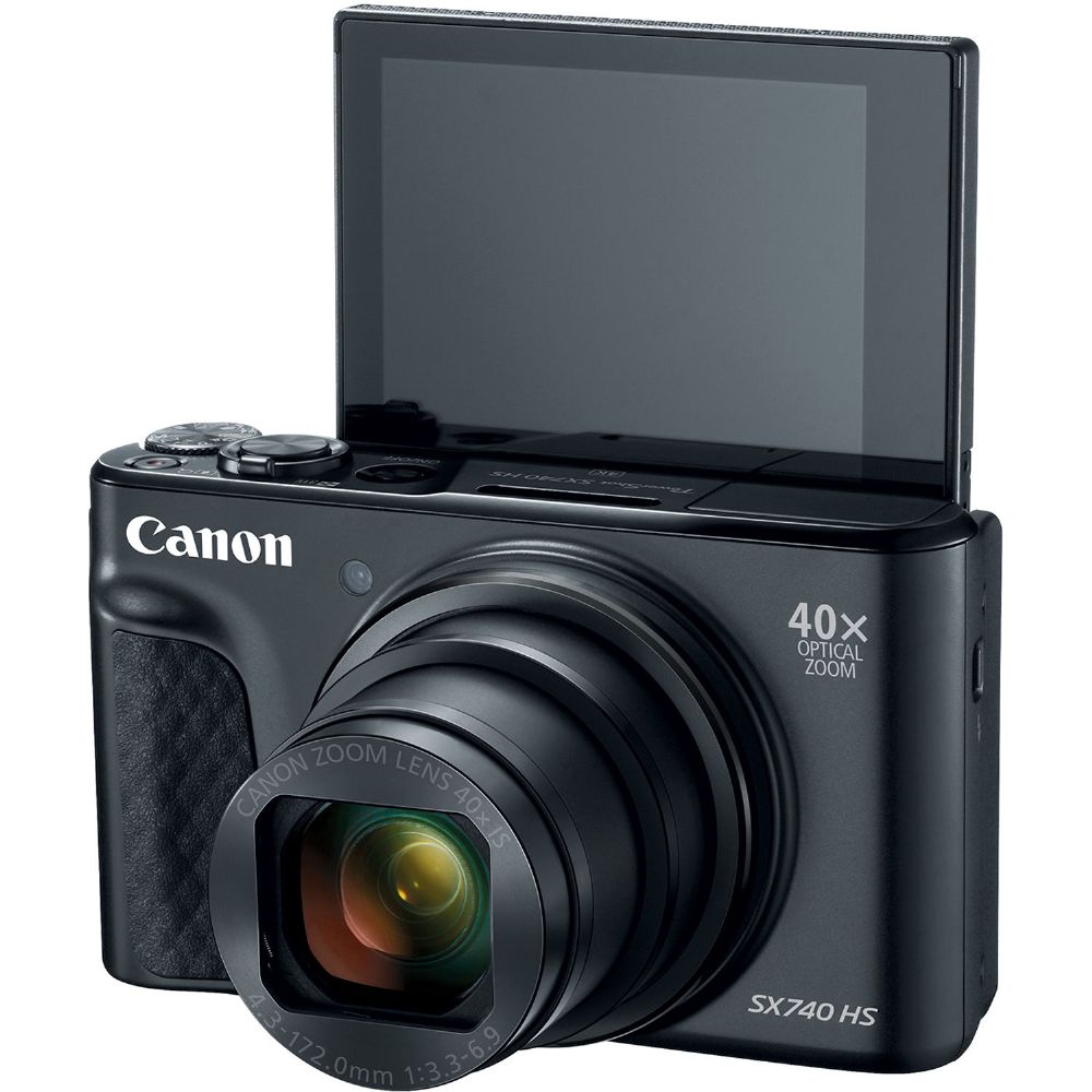 Canon PowerShot SX740 HS Digital Camera (Black) (2955C001) + 64GB 4K AOM Pro Kit - Image 6